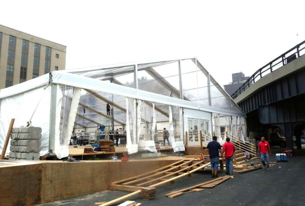 Construction Tent Rentals | Lighting & HVAC Option Available